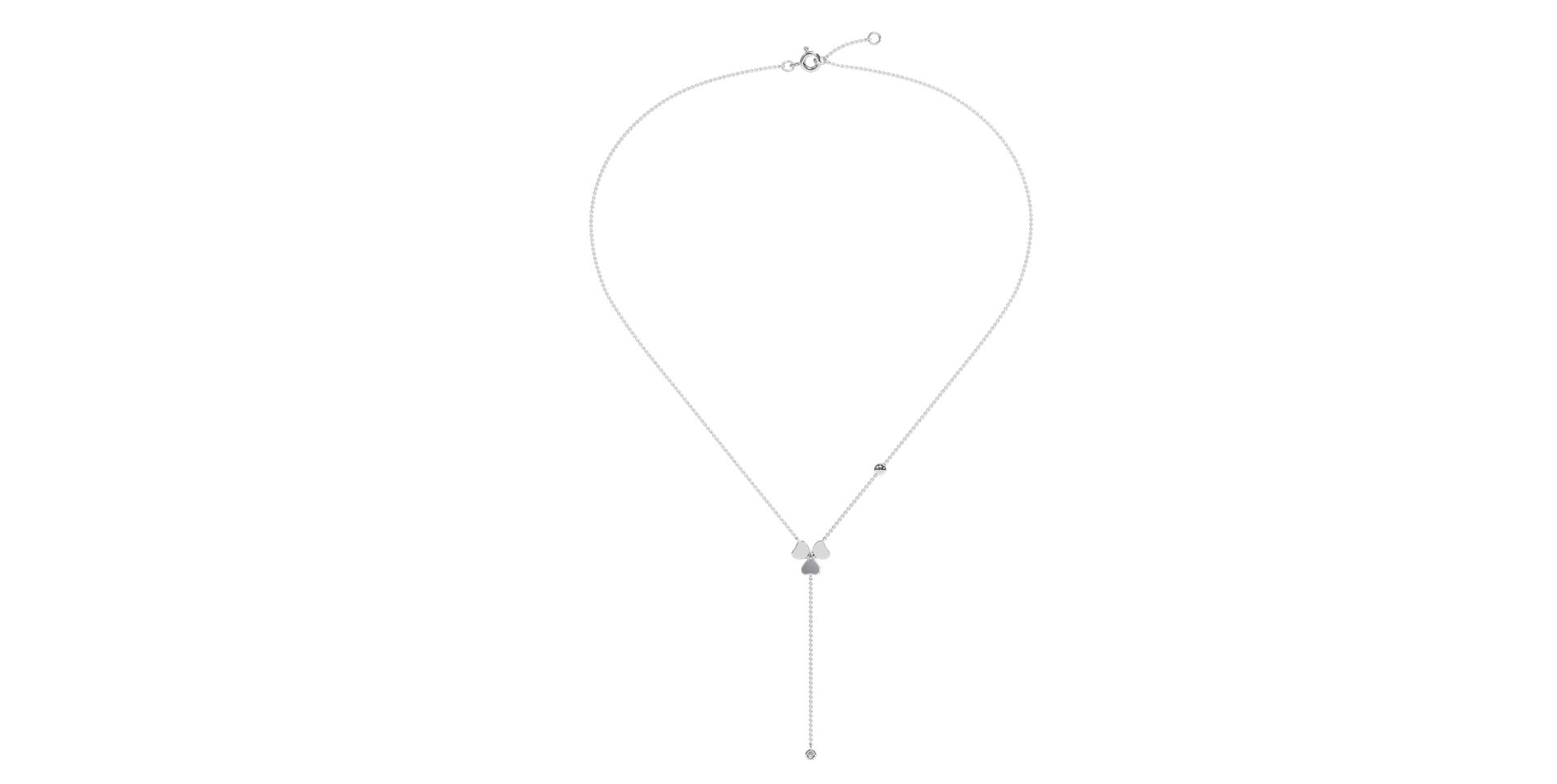 Náhrdelník s diamanty Shiny Petals