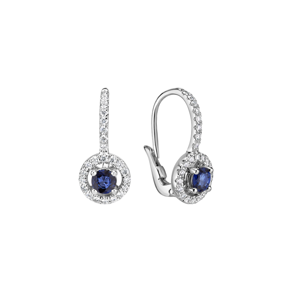 Náušnice s safírem a diamanty Infinite Splendour