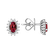Náušnice s diamanty a rubínem Princess3