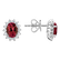 Náušnice s diamanty a rubínem Princess3