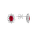 Náušnice s diamanty a rubínem Princess3