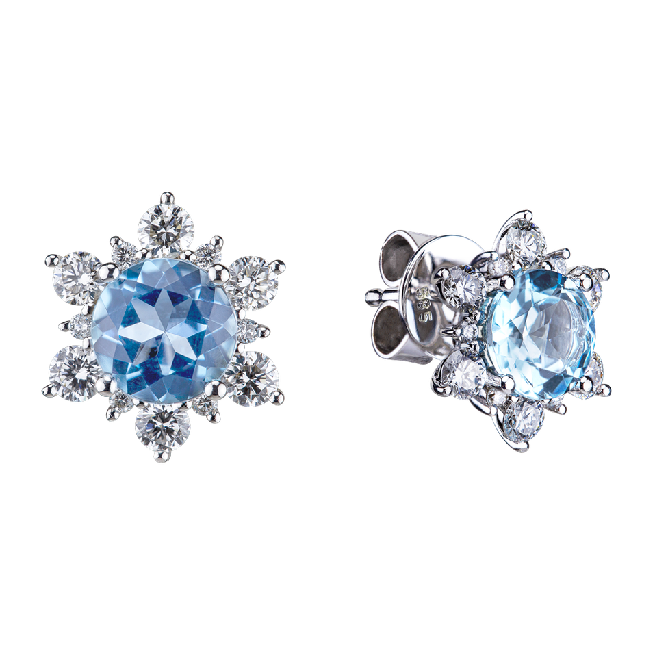 Náušnice s diamanty Winter Fairytale