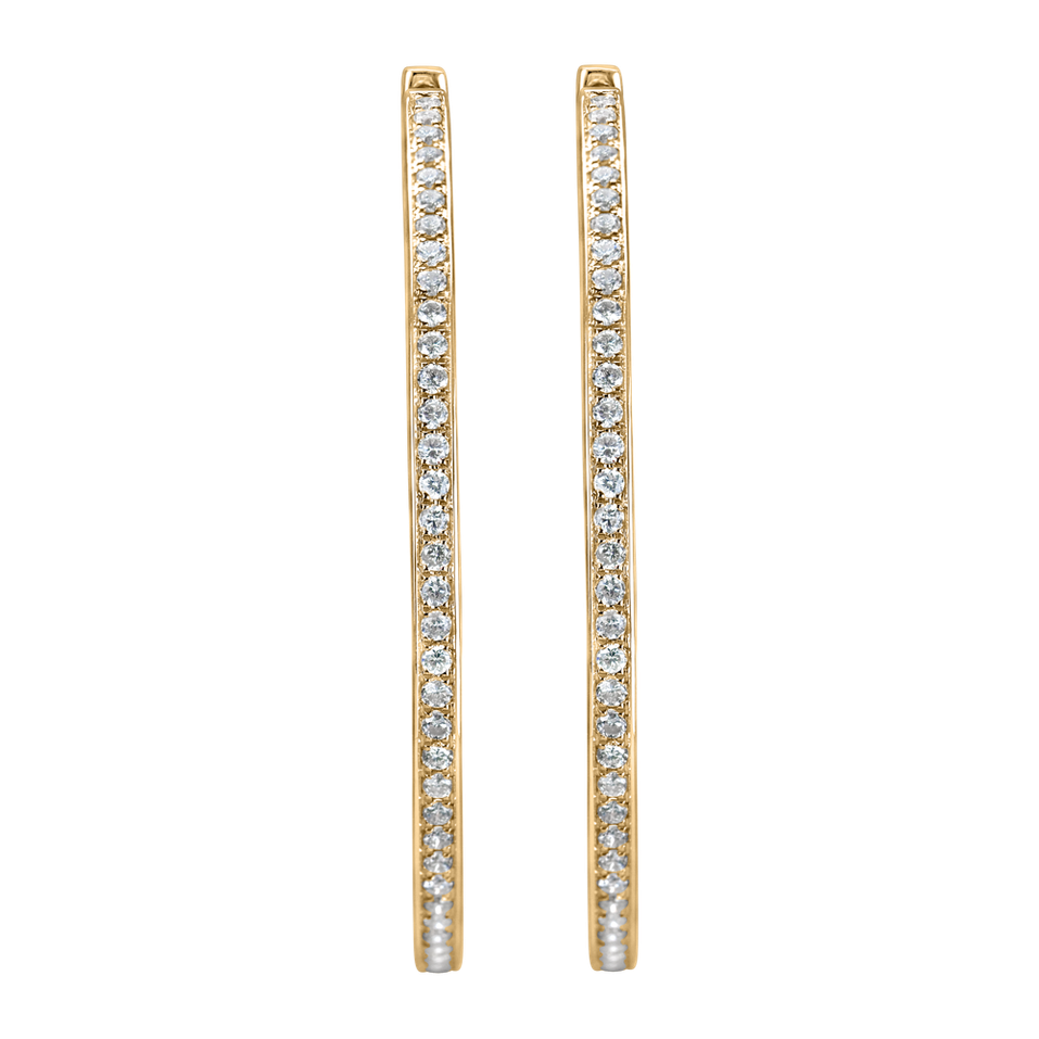 Náušnice s diamanty Shiny Rain