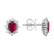 Náušnice s diamanty a rubínem Princess3