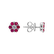 Náušnice s diamantem a rubíny Shiny Constellation3