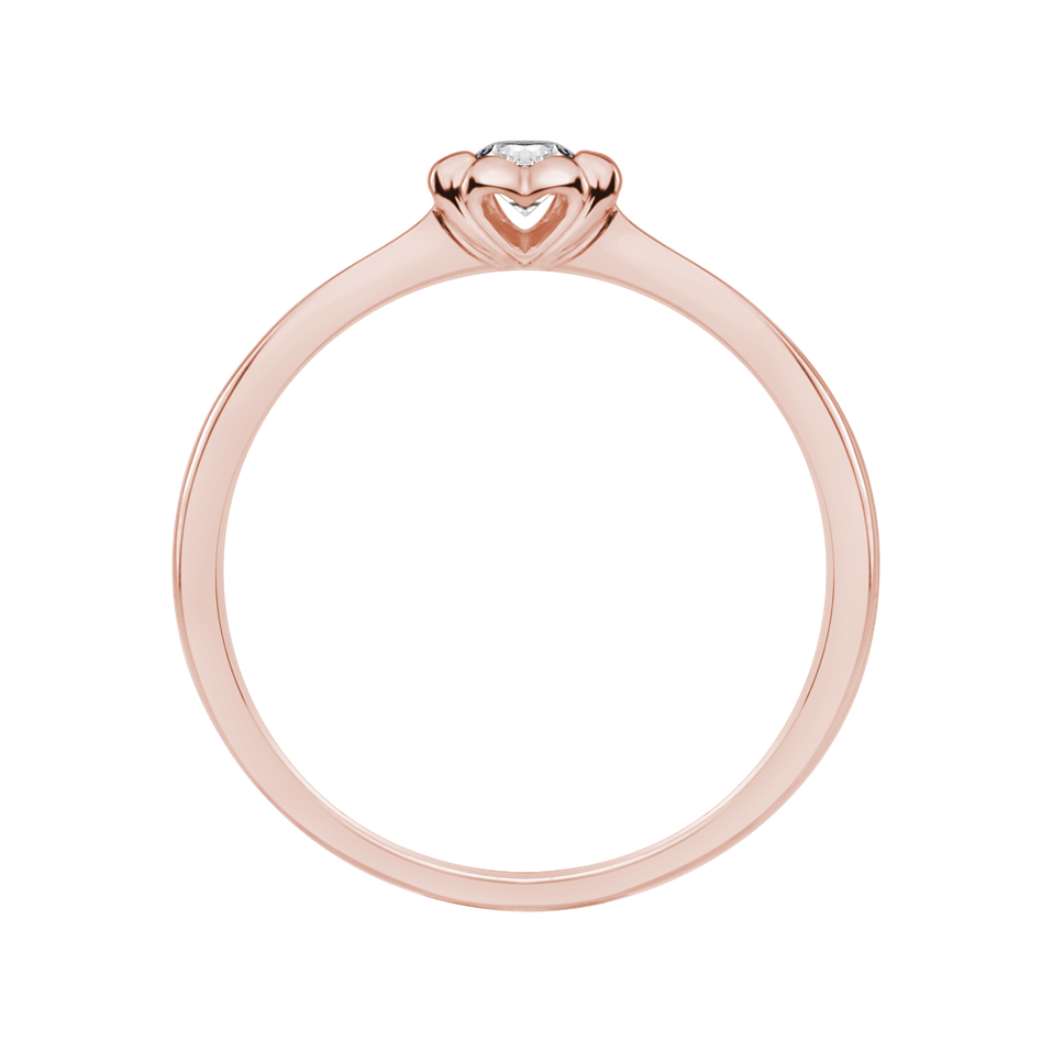 Prsten s diamantem Blooming Love