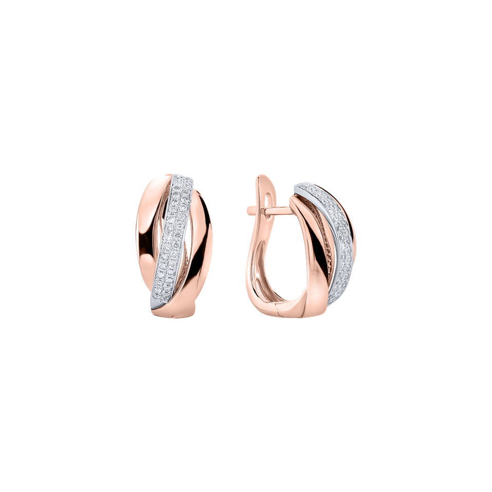 Náušnice s diamanty Charming Ray