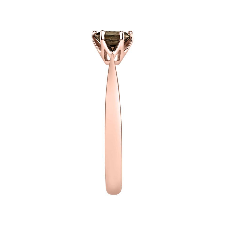 Prsten se smoky quartzem Bonbon