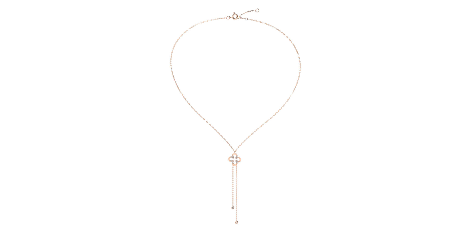 Náhrdelník s diamanty Glamour Waterfall