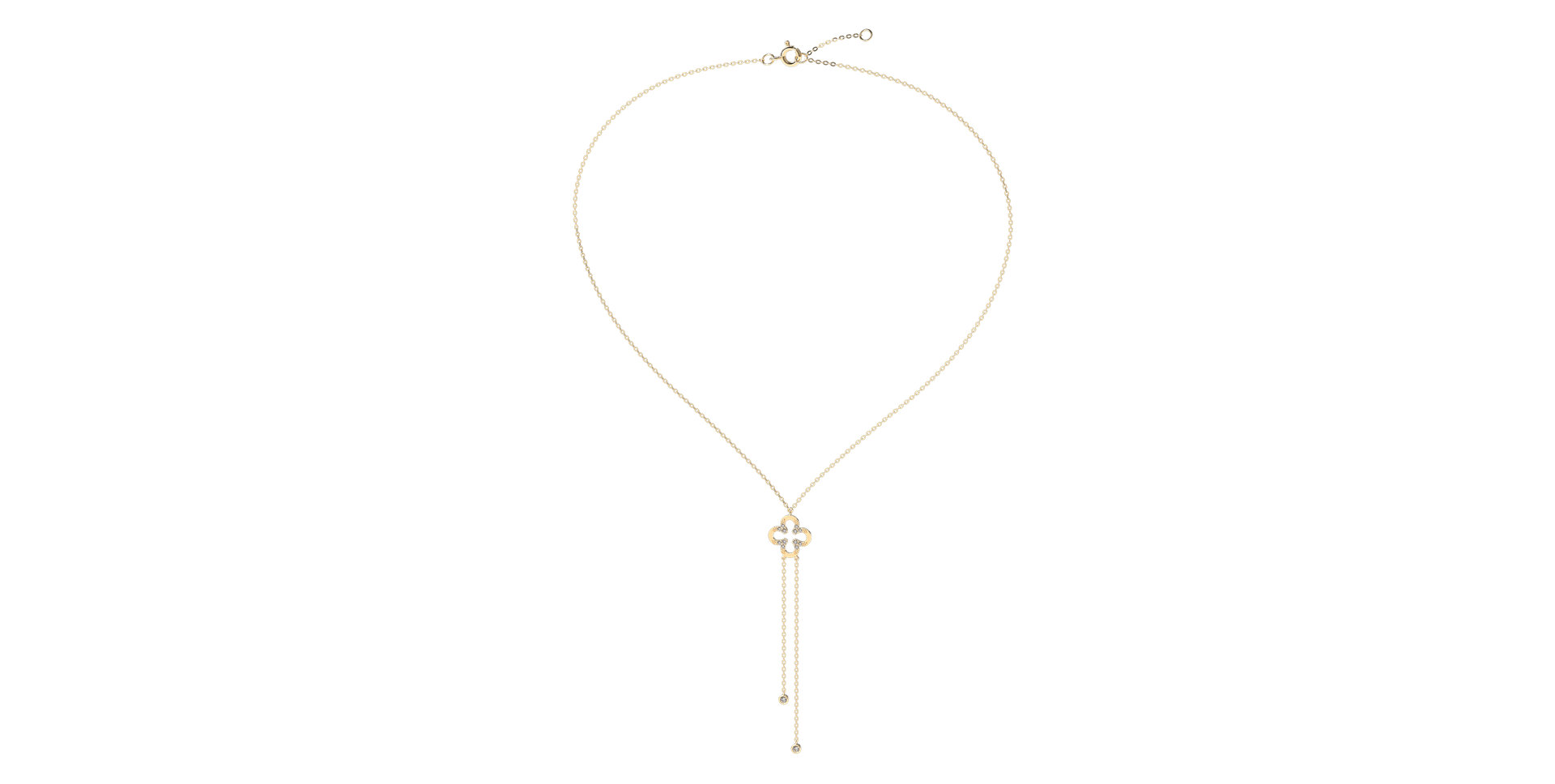 Náhrdelník s diamanty Glamour Waterfall