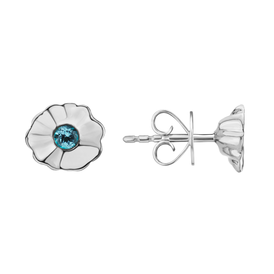 Náušnice s topazem Flowers