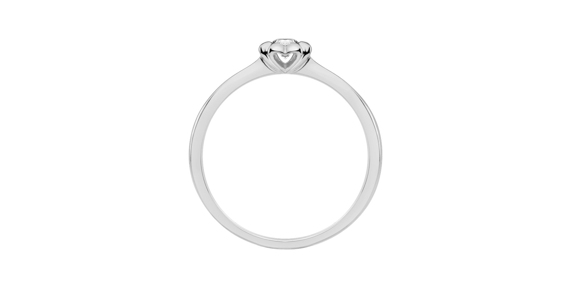 Prsten s diamantem Blooming Love