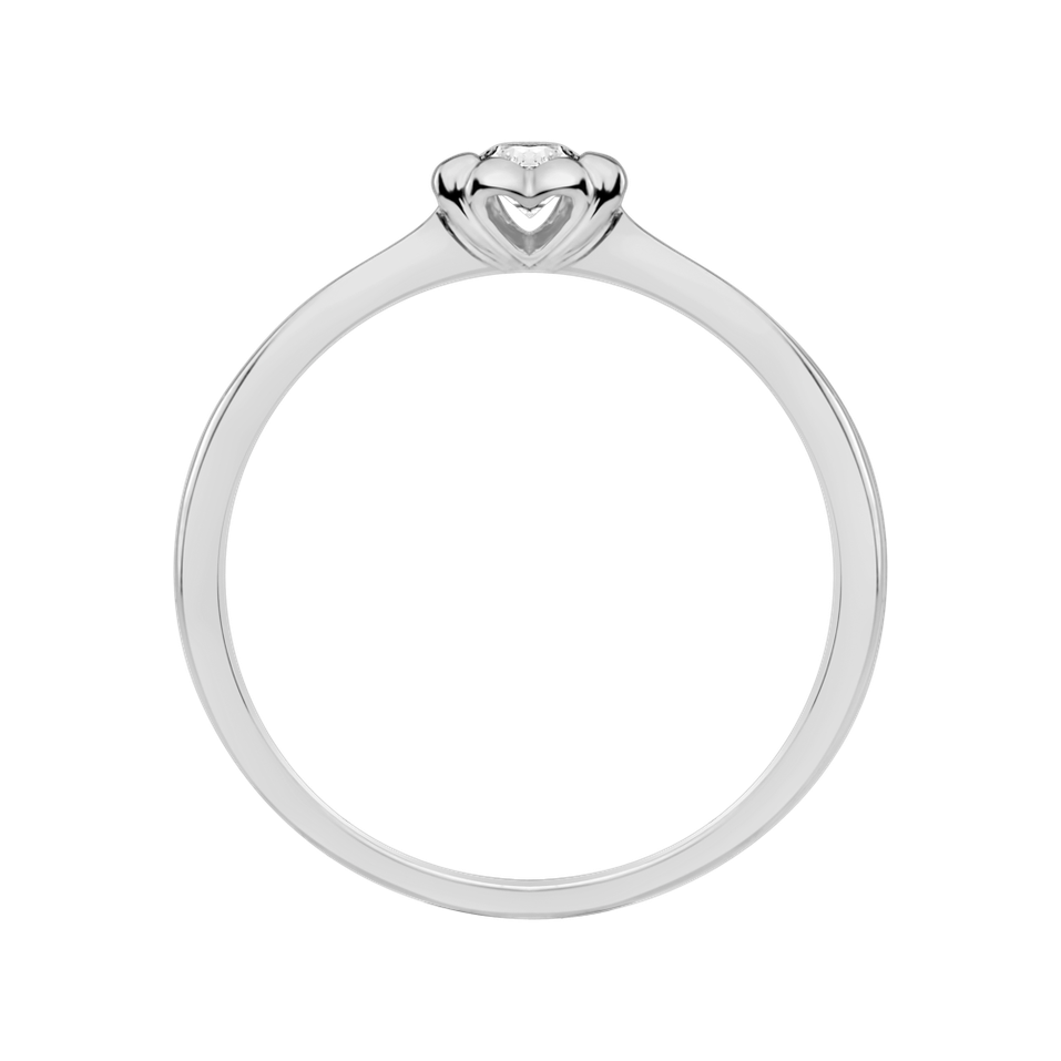 Prsten s diamantem Blooming Love