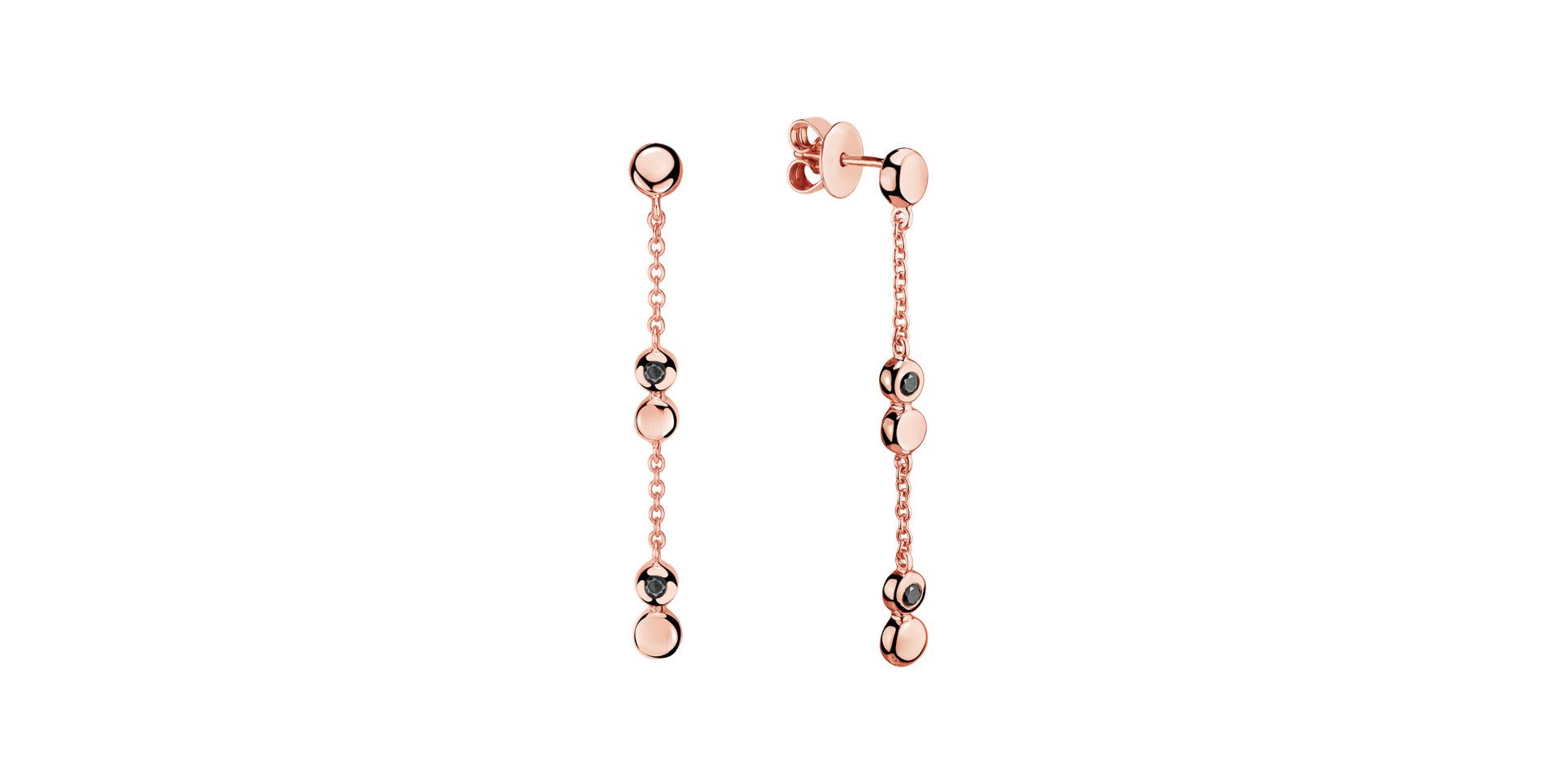 Náušnice s diamanty Charming Waterfall