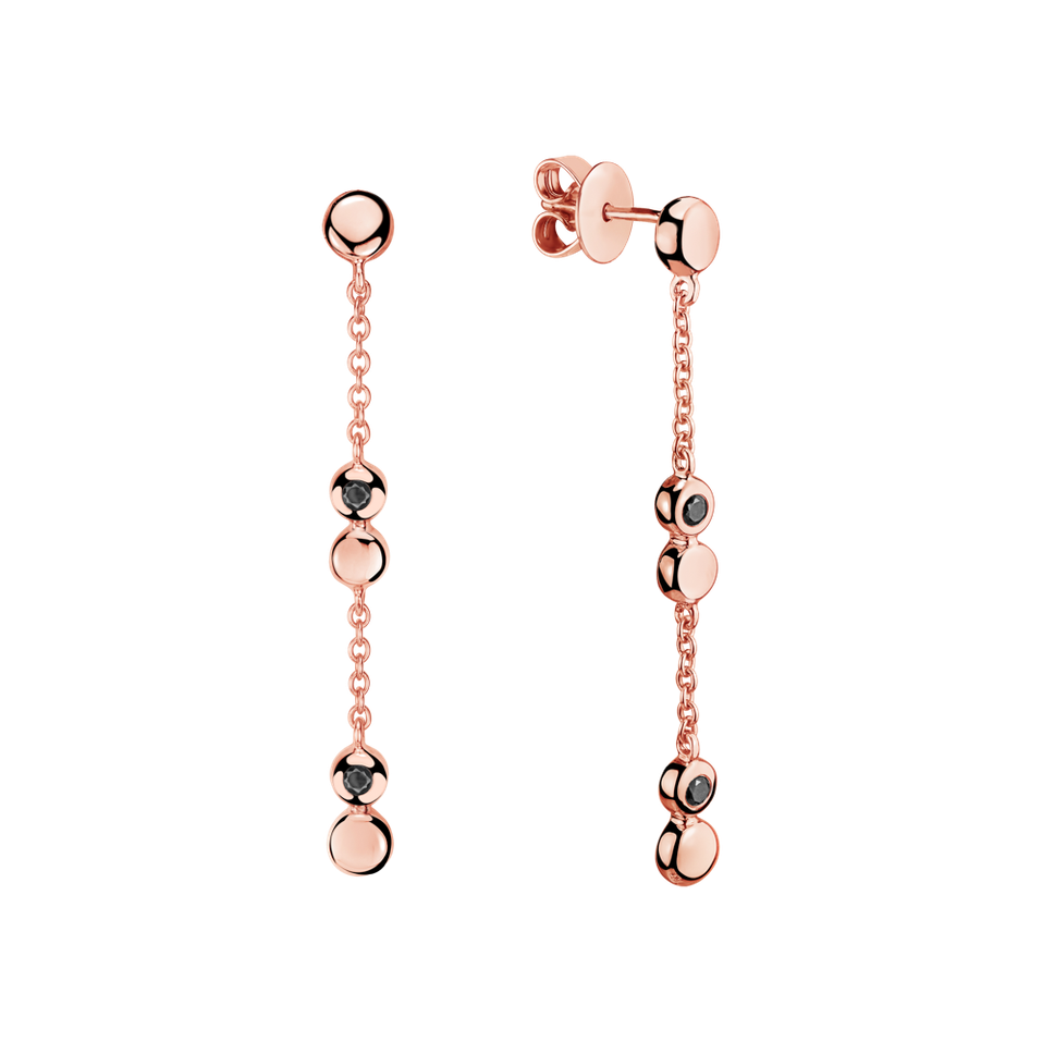 Náušnice s diamanty Charming Waterfall