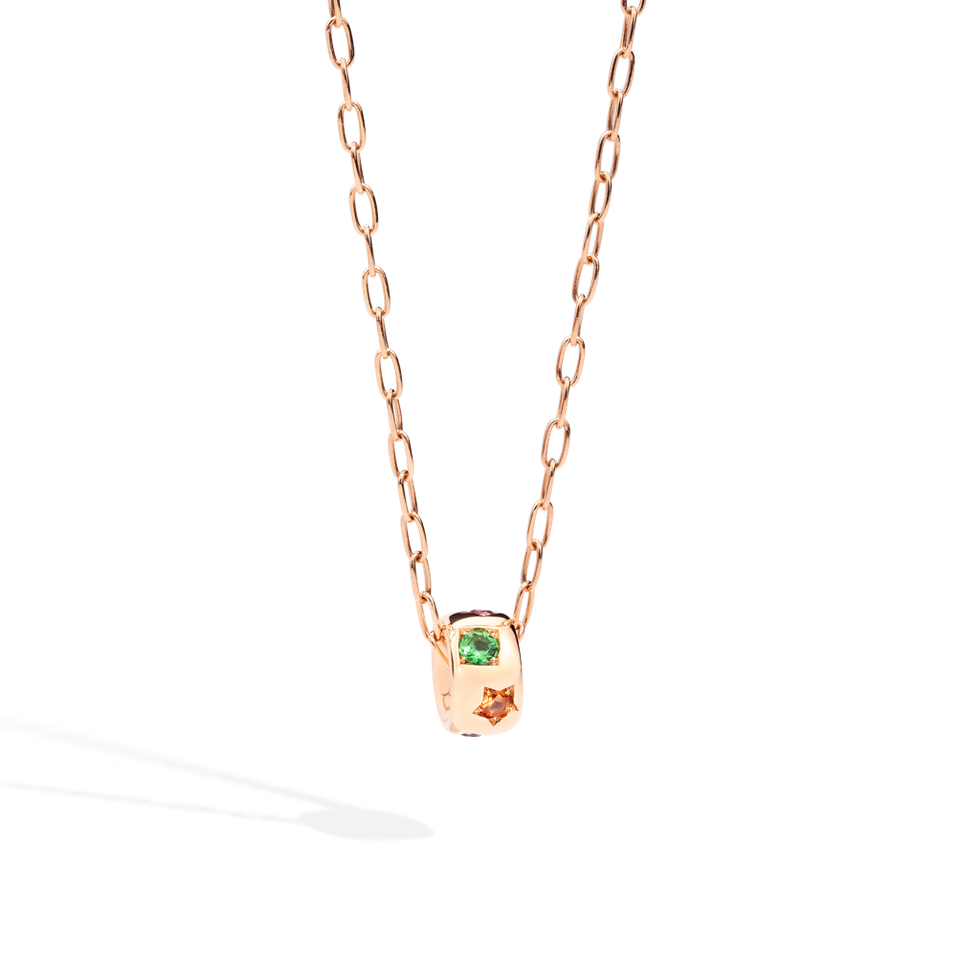 Náhrdelník se safírem, granátem, spinelem a tanzanitem Iconica