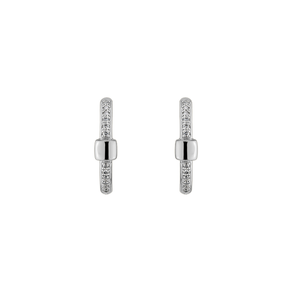 Náušnice s diamanty Charming Circle