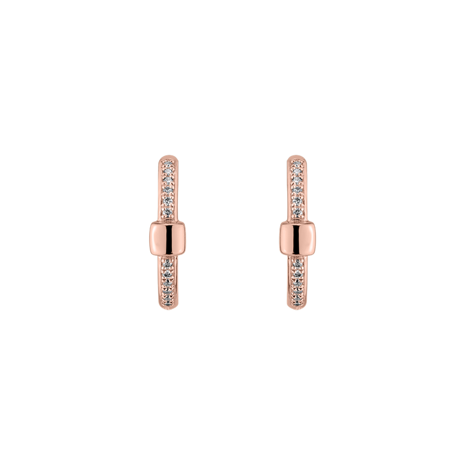 Náušnice s diamanty Charming Circle