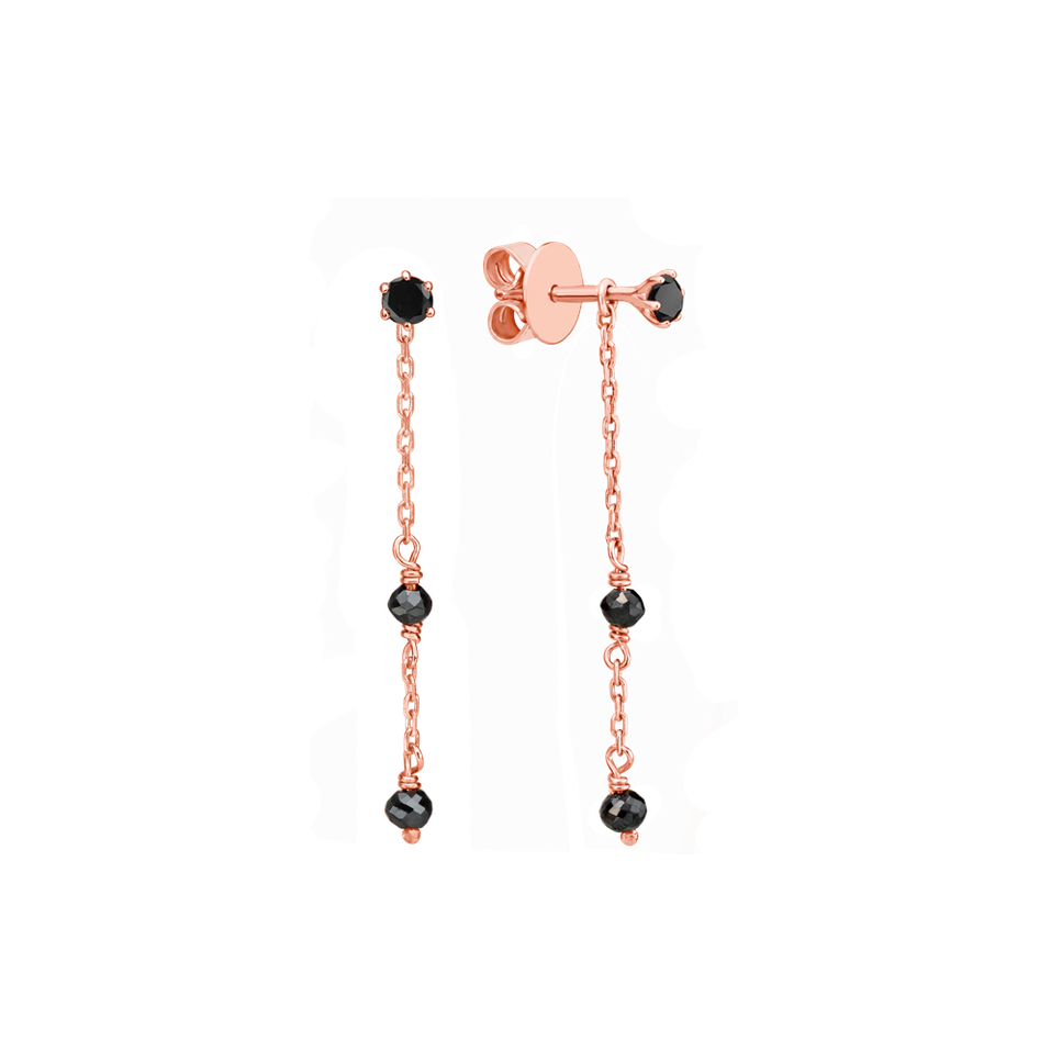 Náušnice s diamanty Glance of Night