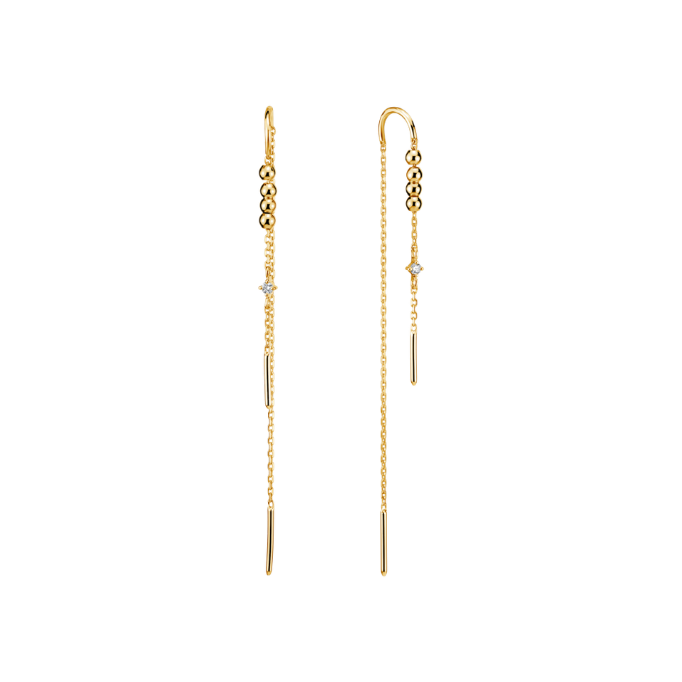 Náušnice s diamantem Jazz