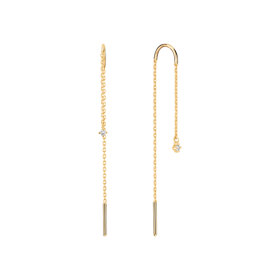 Náušnice s diamantem Swing