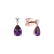 Náušnice s diamantem a ametystem Whispers of Avalon3
