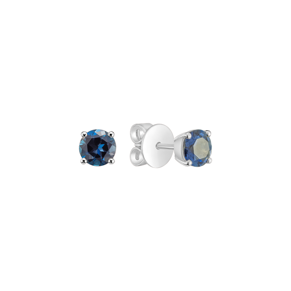 Náušnice s topazem Orbs