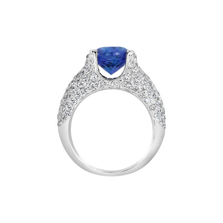 Prsten s tanzanitem a diamanty Glamorous Ladyship