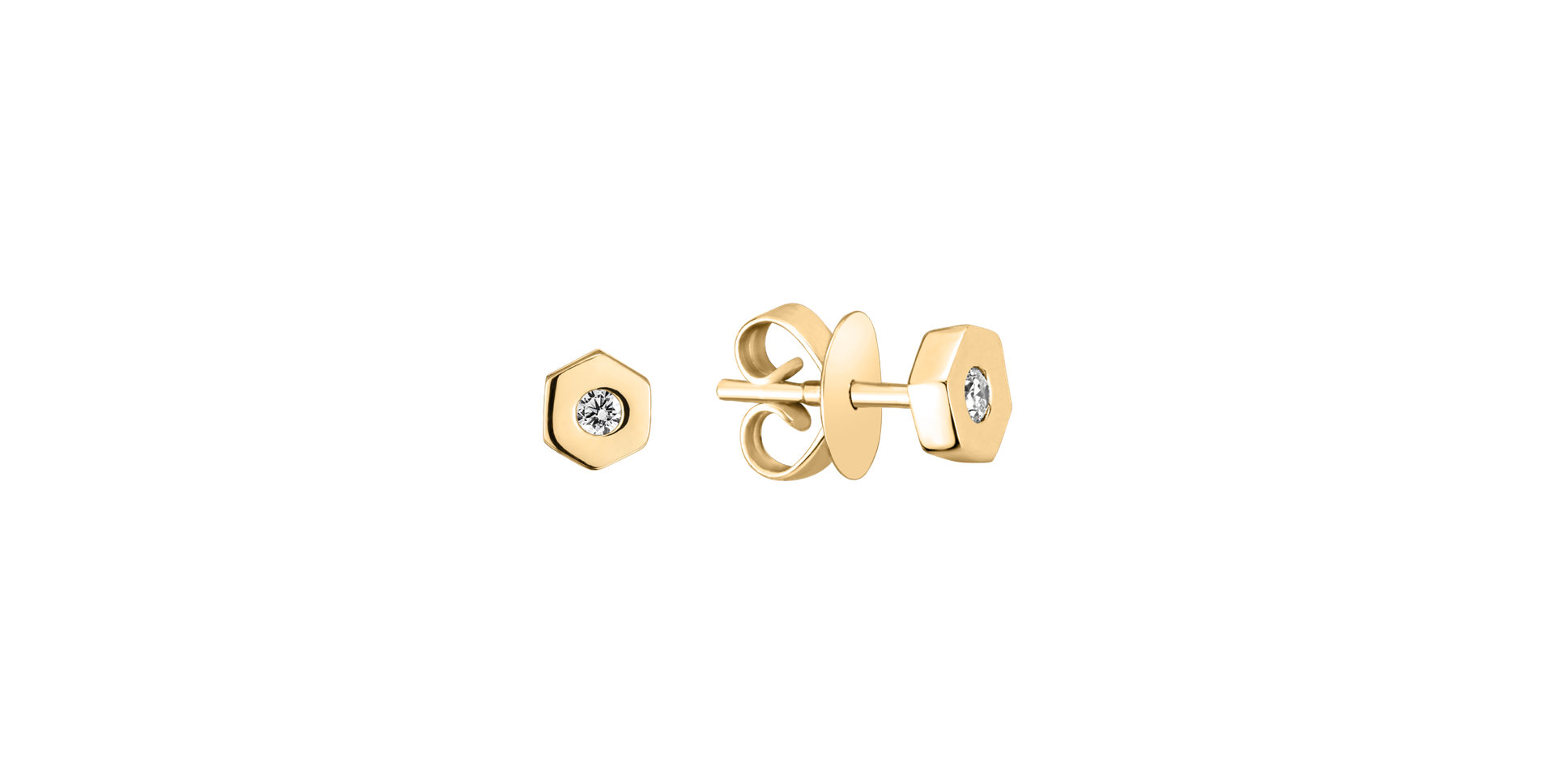 Náušnice s diamantem Sei