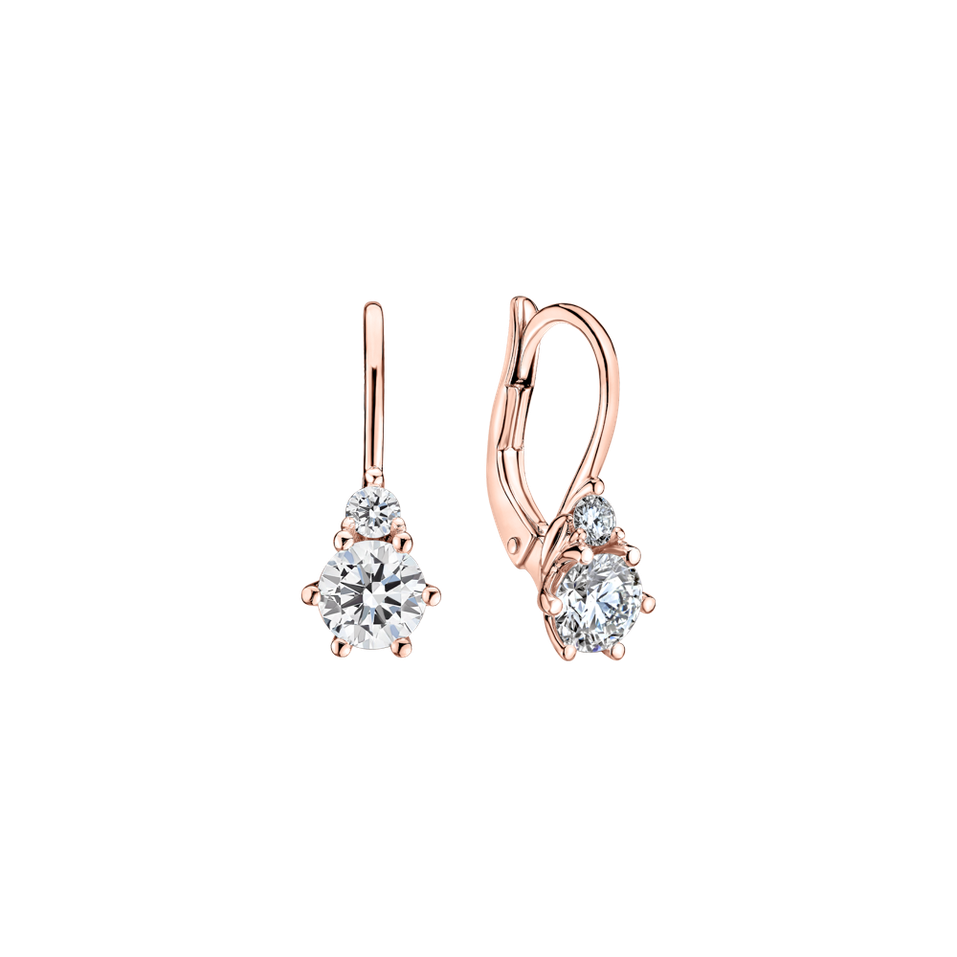 Náušnice s diamanty Lux