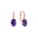 Náušnice s diamanty a ametystem Iris Elegance3