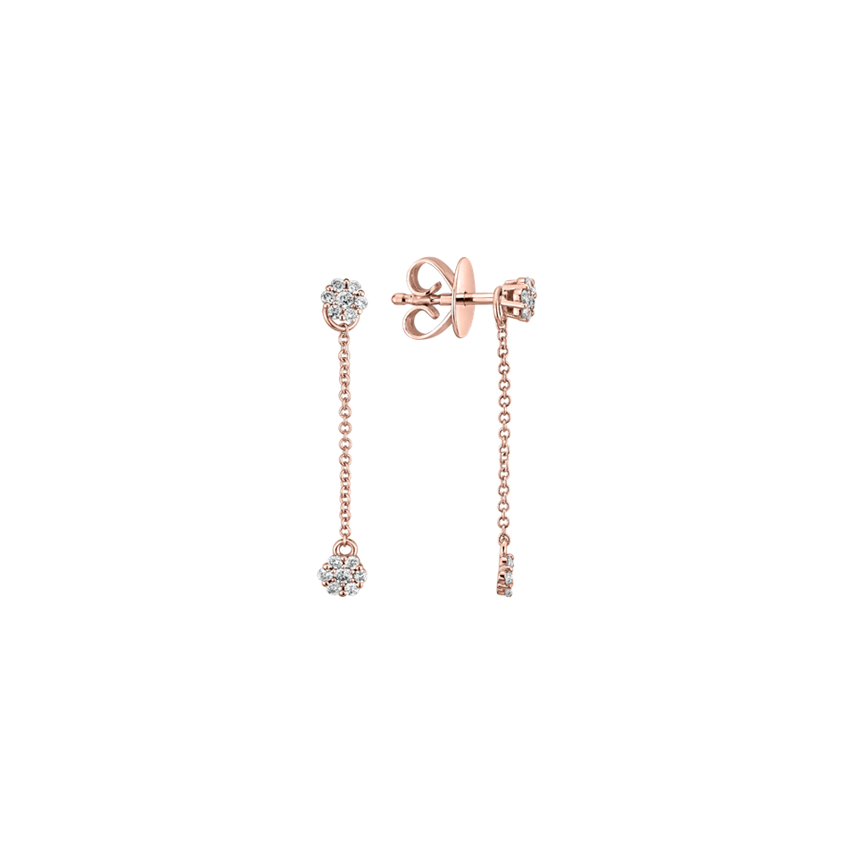 Náušnice s diamanty Magic Flowers