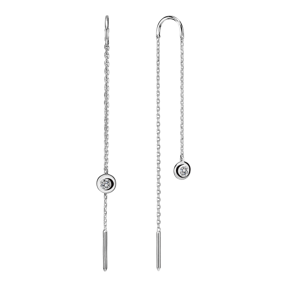 Náušnice s diamantem Dottie