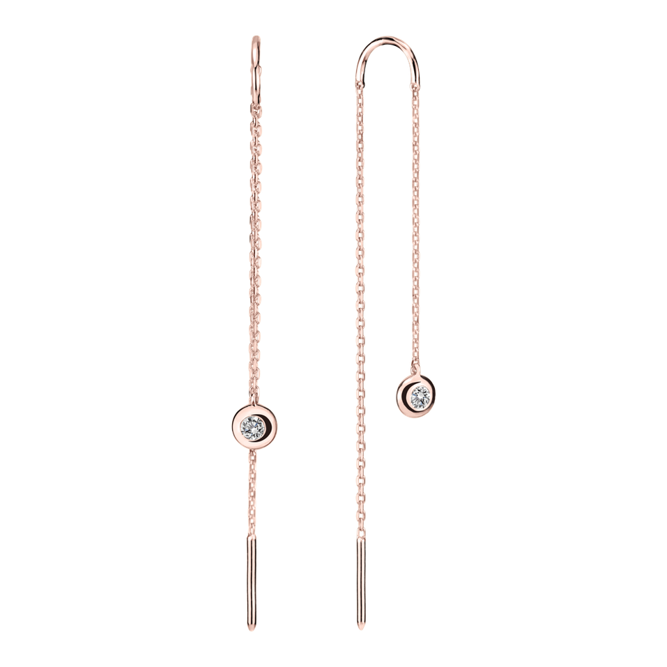 Náušnice s diamantem Dottie