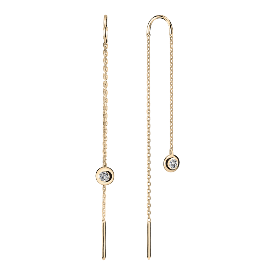 Náušnice s diamantem Dottie