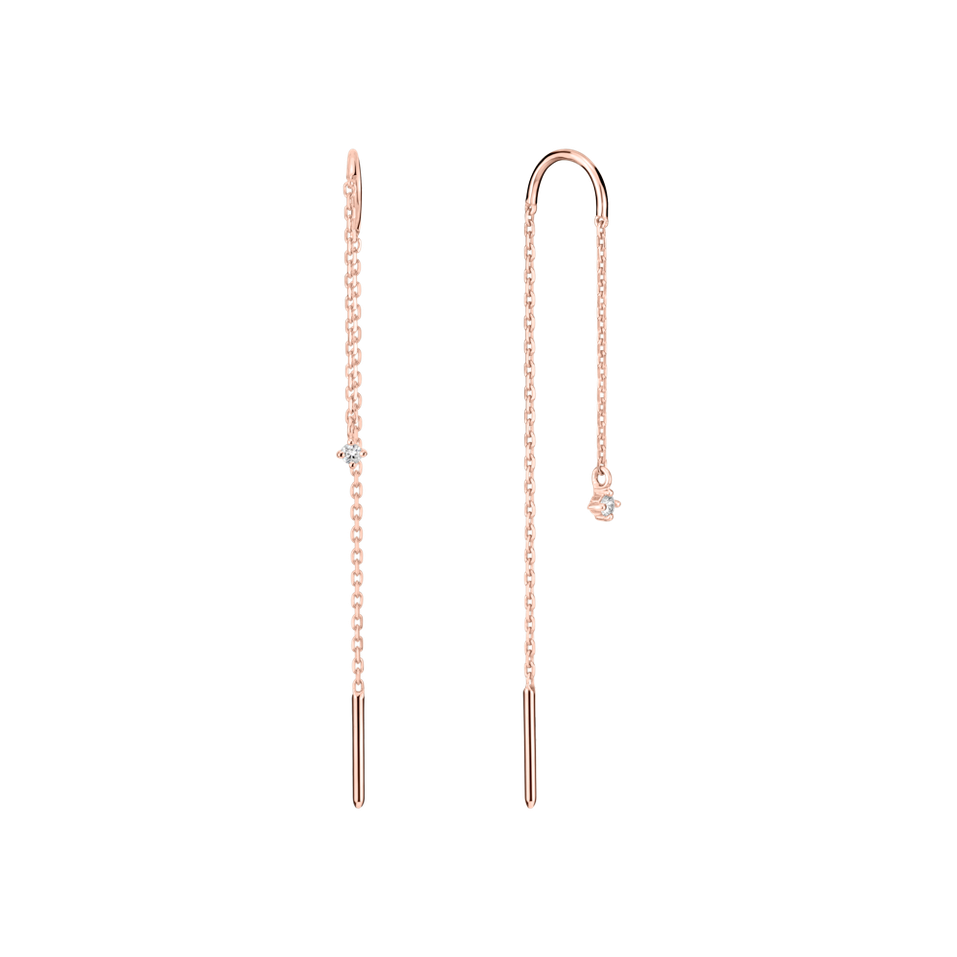 Náušnice s diamantem Swing