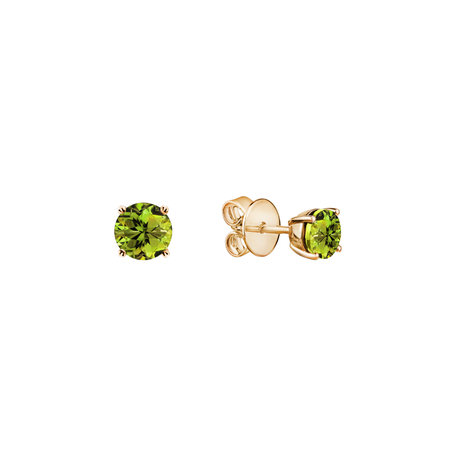 Náušnice s peridotem Pindots