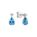 Náušnice s diamanty a topazem Galatea3
