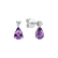 Náušnice s diamanty a ametystem Ismene3