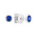 Naušnice s tanzanitem Shiny Dots3