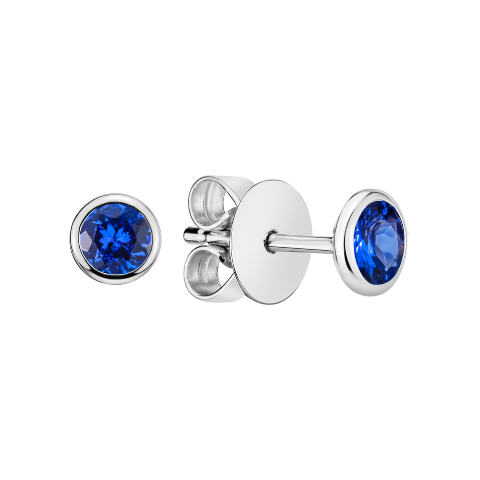 Naušnice s tanzanitem Shiny Dots