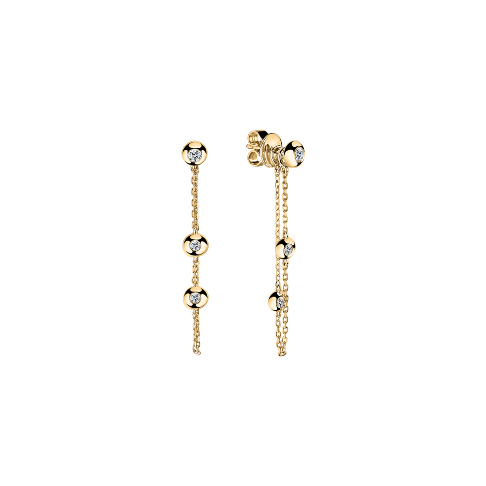 Náušnice s diamanty Magical Waterfall