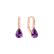 Náušnice s diamanty a ametystem Tearfall3