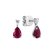 Náušnice s diamantem a rubínem Whispers of Avalon3
