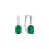 Náušnice s diamantem a smaragdem Lauriene3