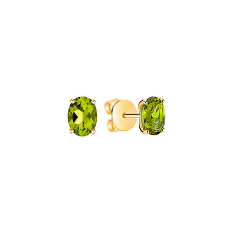 Náušnice s peridotem Mystic Light
