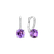 Náušnice s diamanty a ametystem Carleton3