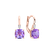 Náušnice s diamantem a ametystem Mirabel3