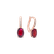 Náušnice s diamanty a rubínem Lucrezia3