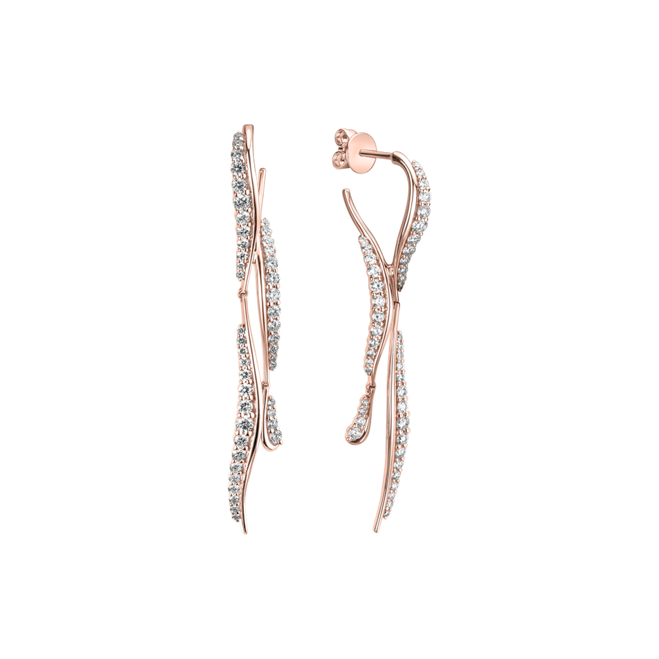 Náušnice s diamanty Aurora Falls